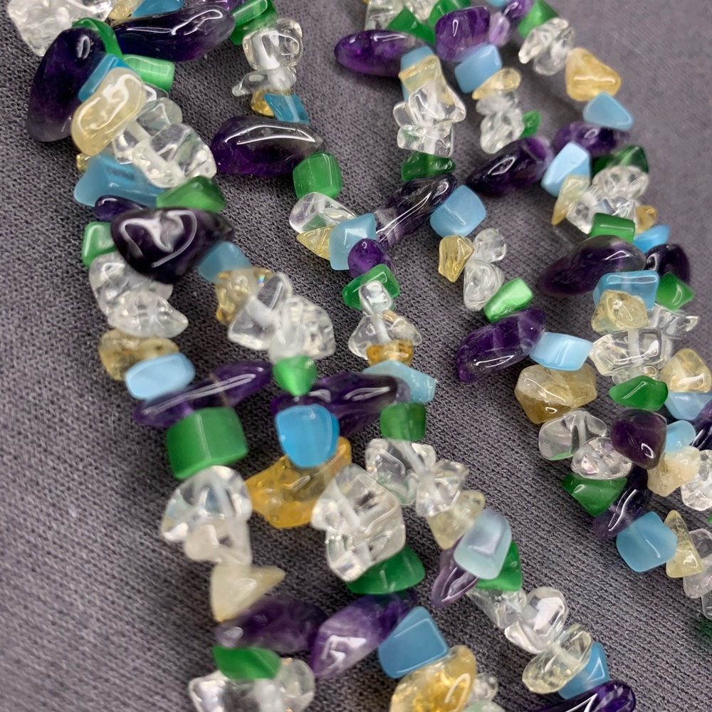 Colorful Gemstone Beaded Necklace